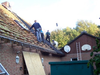 Abriss des alten Daches